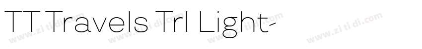 TT Travels Trl Light字体转换